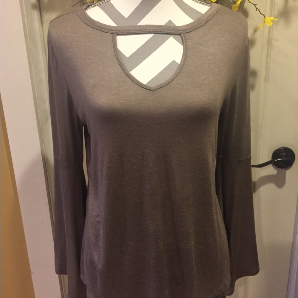 Bell Sleeve, Cut Out Ladies Top